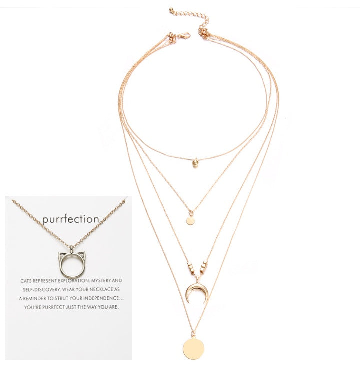 Elegant Wafer Design Women’s Necklace