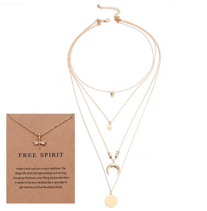 Elegant Wafer Design Women’s Necklace