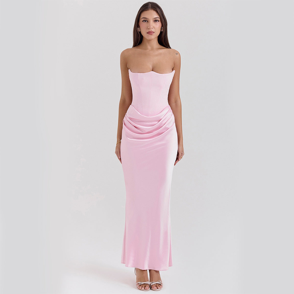 Women’s Strapless Evening Maxi Dress