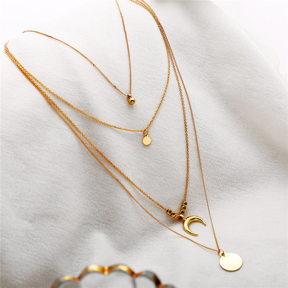 Elegant Wafer Design Women’s Necklace