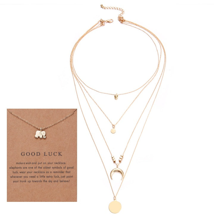 Elegant Wafer Design Women’s Necklace
