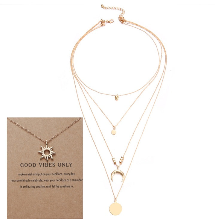 Elegant Wafer Design Women’s Necklace