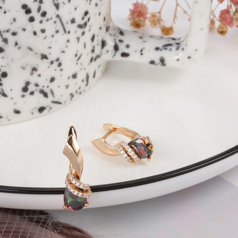 Women’s Fashion Zircon Dangle Earrings