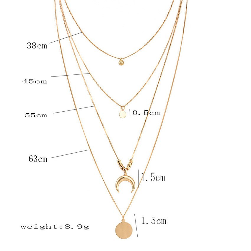 Elegant Wafer Design Women’s Necklace