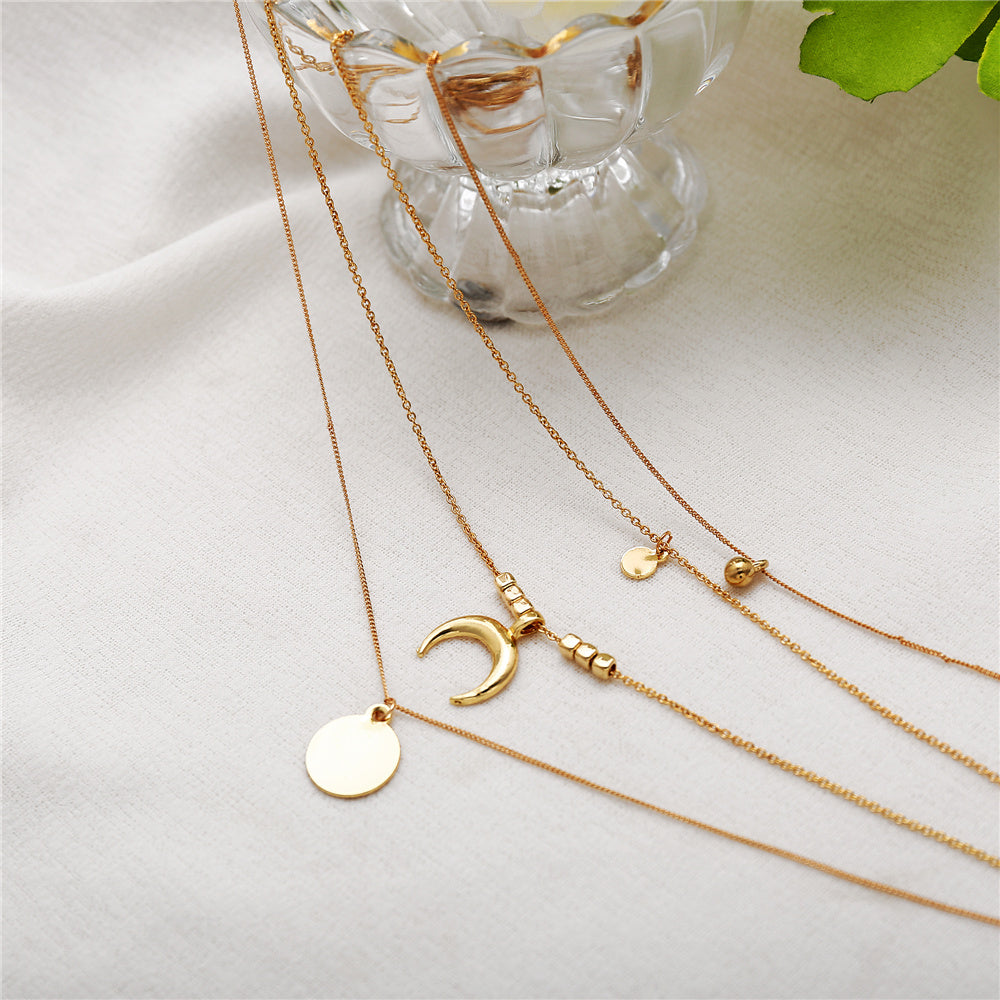 Elegant Wafer Design Women’s Necklace