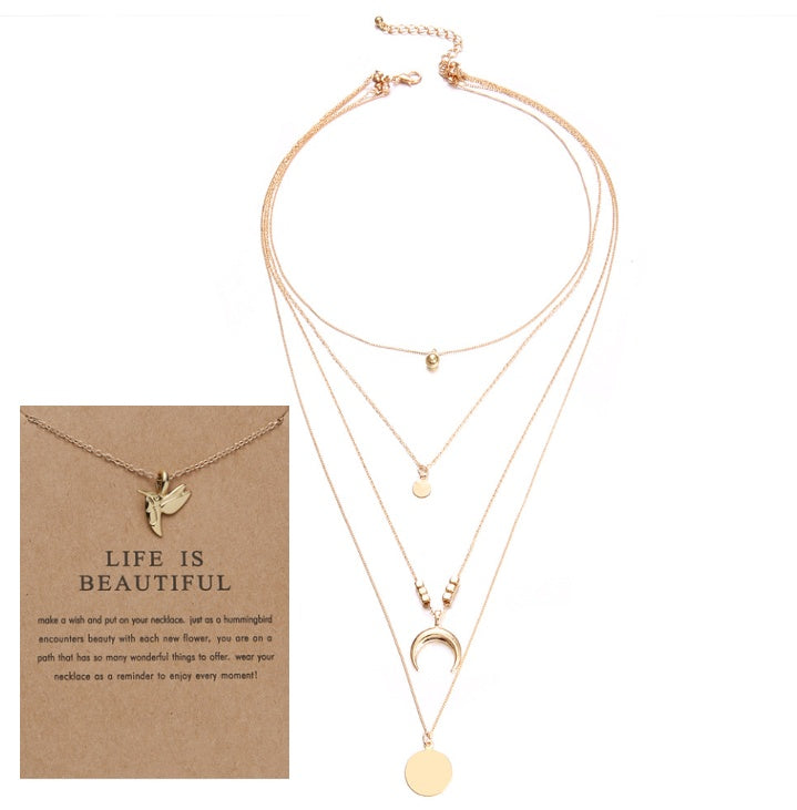 Elegant Wafer Design Women’s Necklace