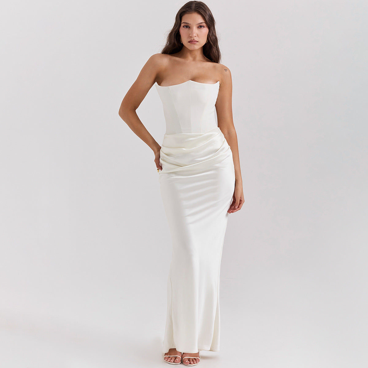 Women’s Strapless Evening Maxi Dress