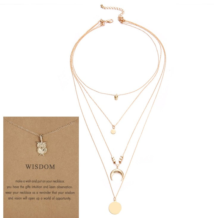 Elegant Wafer Design Women’s Necklace