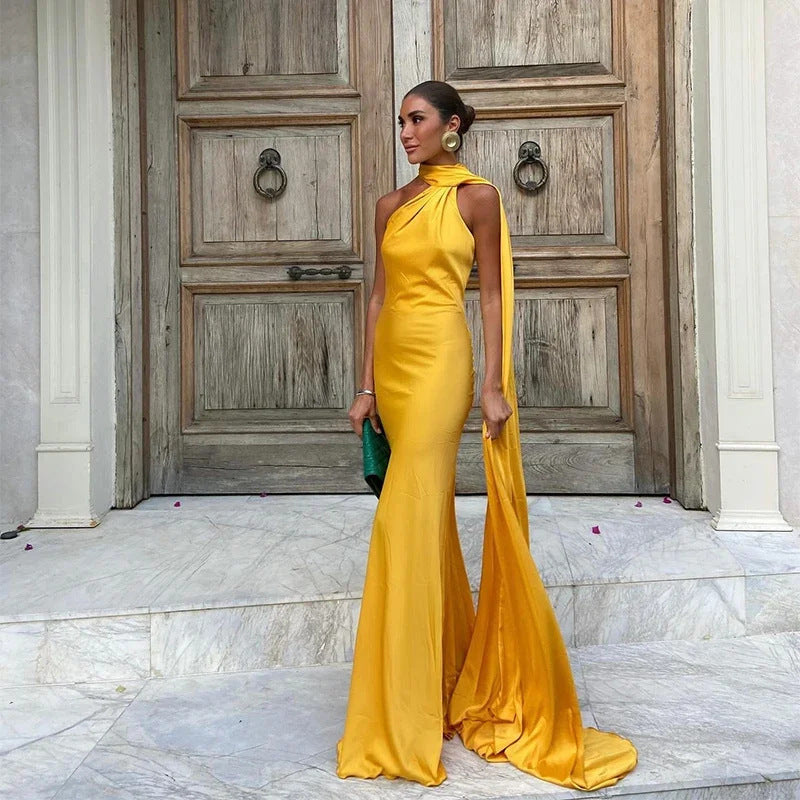 Women’s Satin Cocktail Party Wear