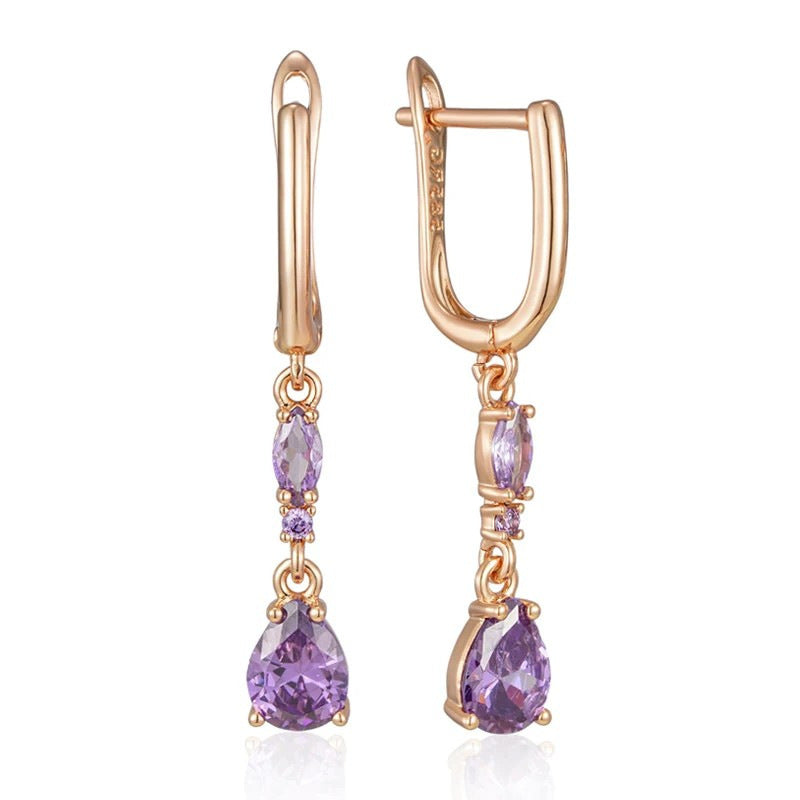 Women’s Fashion Zircon Dangle Earrings