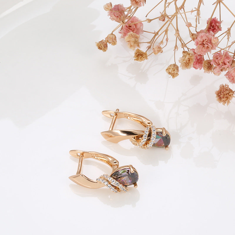 Women’s Fashion Zircon Dangle Earrings