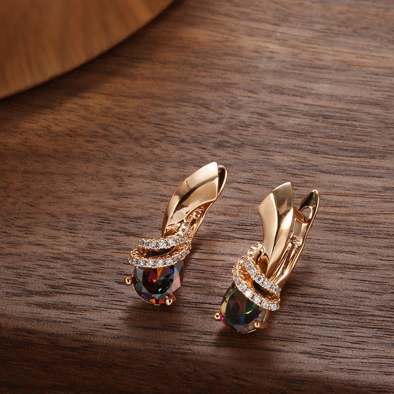 Women’s Fashion Zircon Dangle Earrings